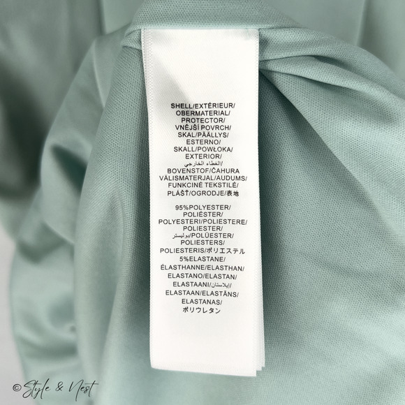 Adrianna Papell Women's Knit Crepe Dress ICY Sage Coquette Garden Party Size 10 - Picture 5 of 5